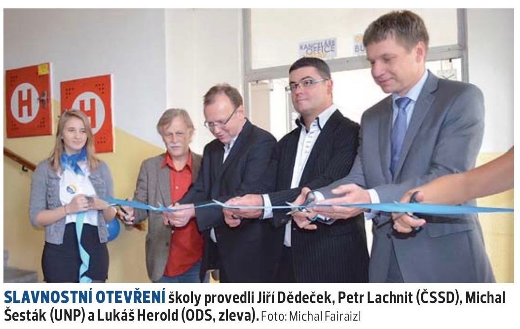 Otevření gymnázia paní Zajíčkové